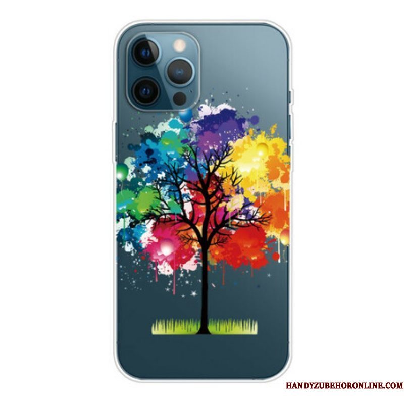 Hoesje voor iPhone 13 Pro Max Naadloze Aquarel Boom