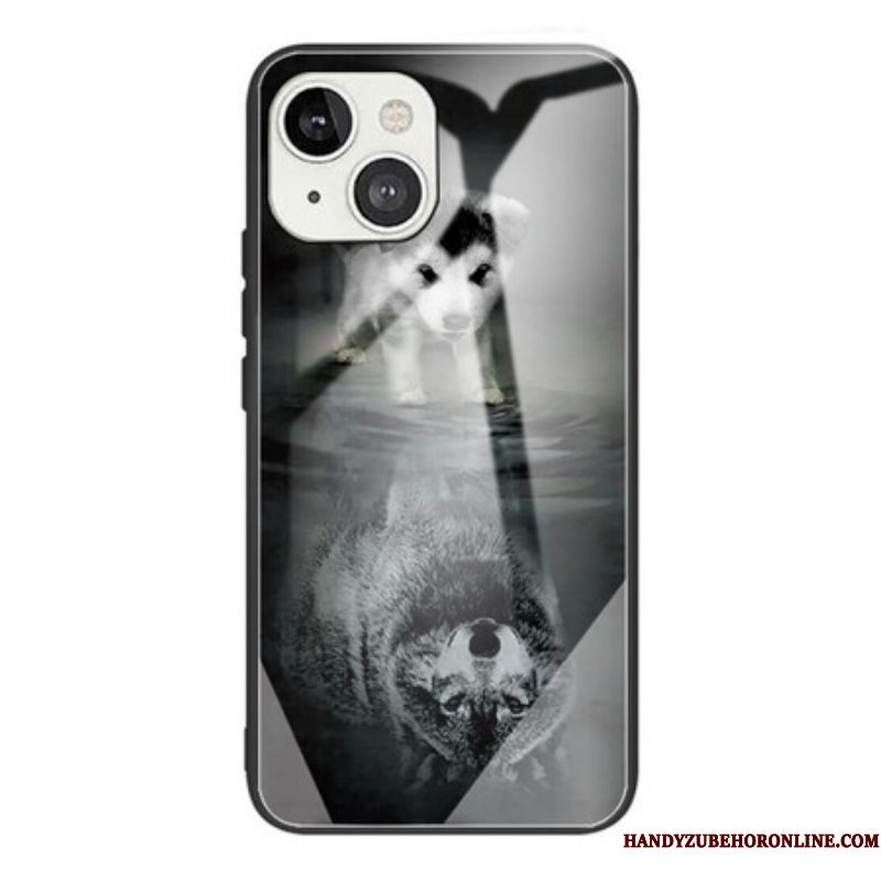 Hoesje voor iPhone 13 Pro Max Puppy Dream Gehard Glas