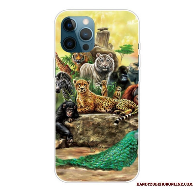 Hoesje voor iPhone 13 Pro Max Safari-dieren
