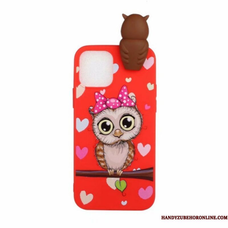 Hoesje voor iPhone 13 Pro Miss Uil 3d