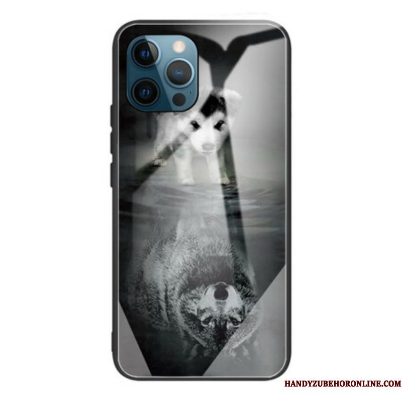 Hoesje voor iPhone 13 Pro Puppy Dream Gehard Glas