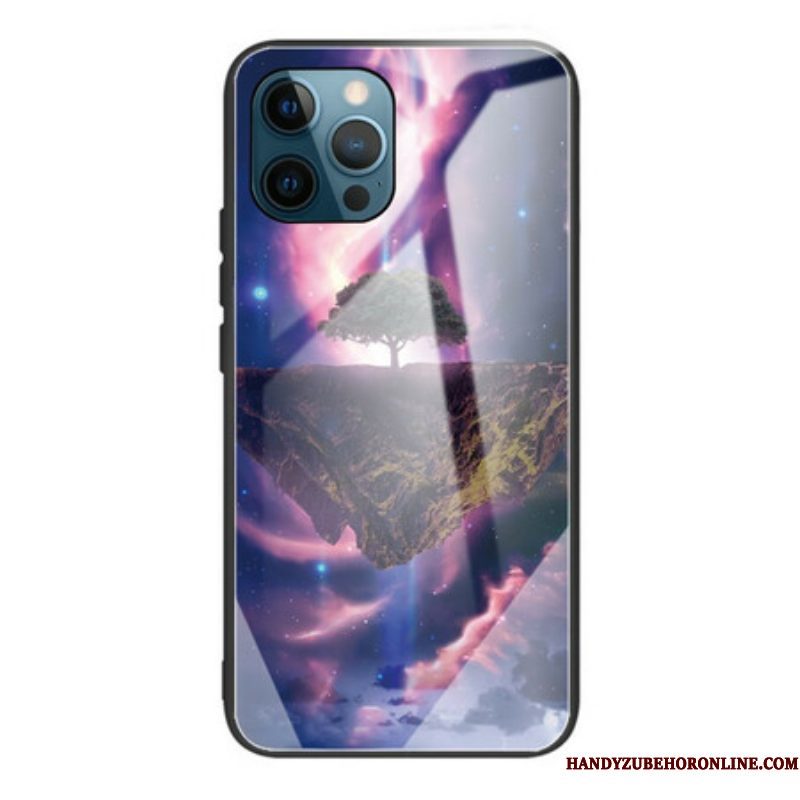 Hoesje voor iPhone 13 Pro Wereldboom Gehard Glas