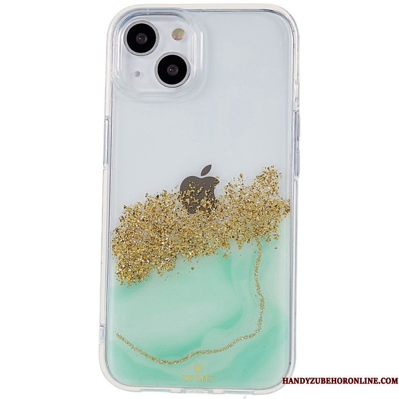 Hoesje voor iPhone 14 Glitter Kunst