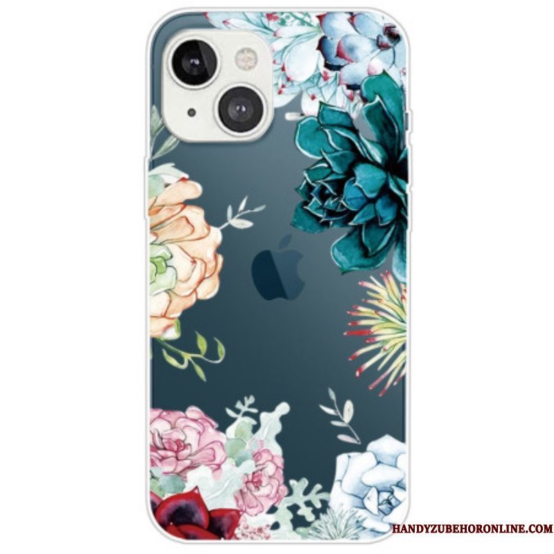 Hoesje voor iPhone 14 Plus Aquarel Bloemen