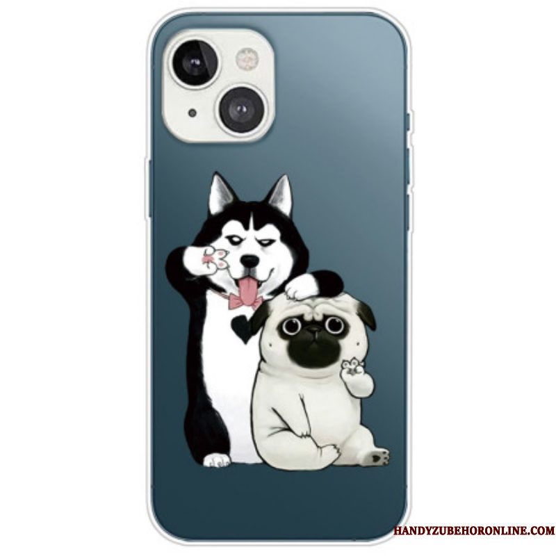 Hoesje voor iPhone 14 Plus Leuke Honden