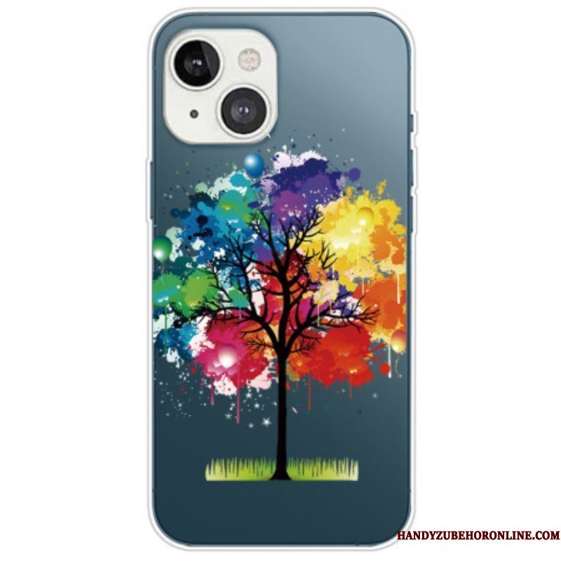 Hoesje voor iPhone 14 Plus Naadloze Aquarel Boom