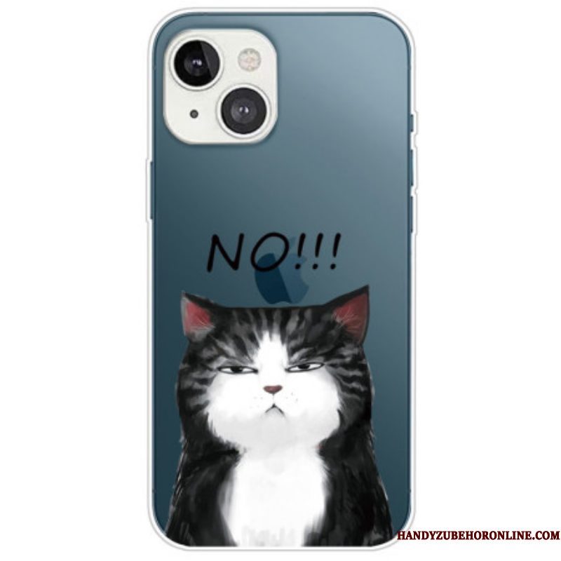 Hoesje voor iPhone 14 Plus Siliconen Kat Nr