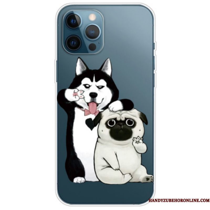 Hoesje voor iPhone 14 Pro Grappige Honden