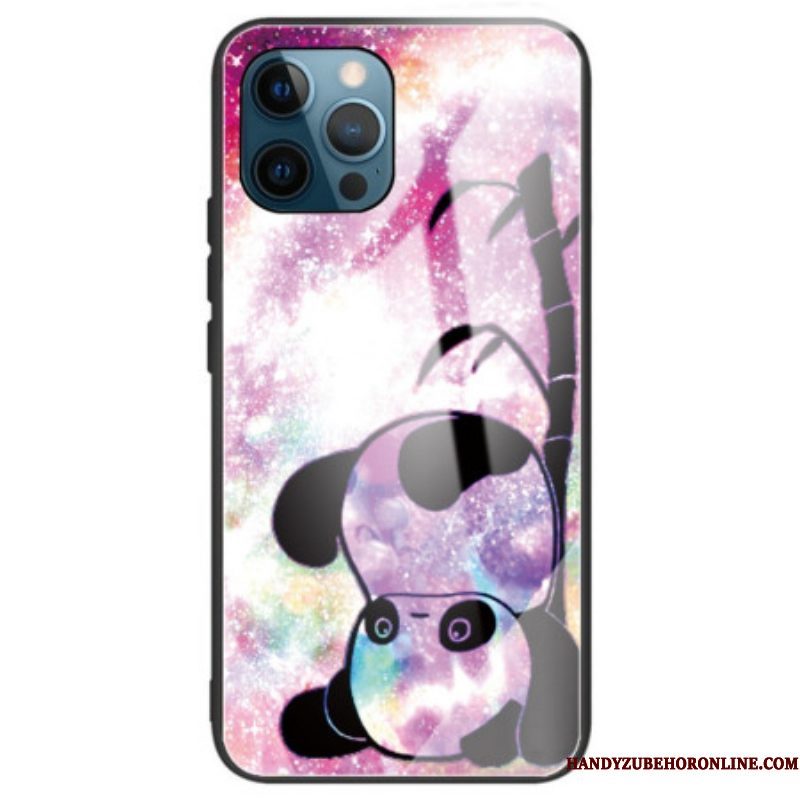 Hoesje voor iPhone 14 Pro Max Panda Gehard Glas