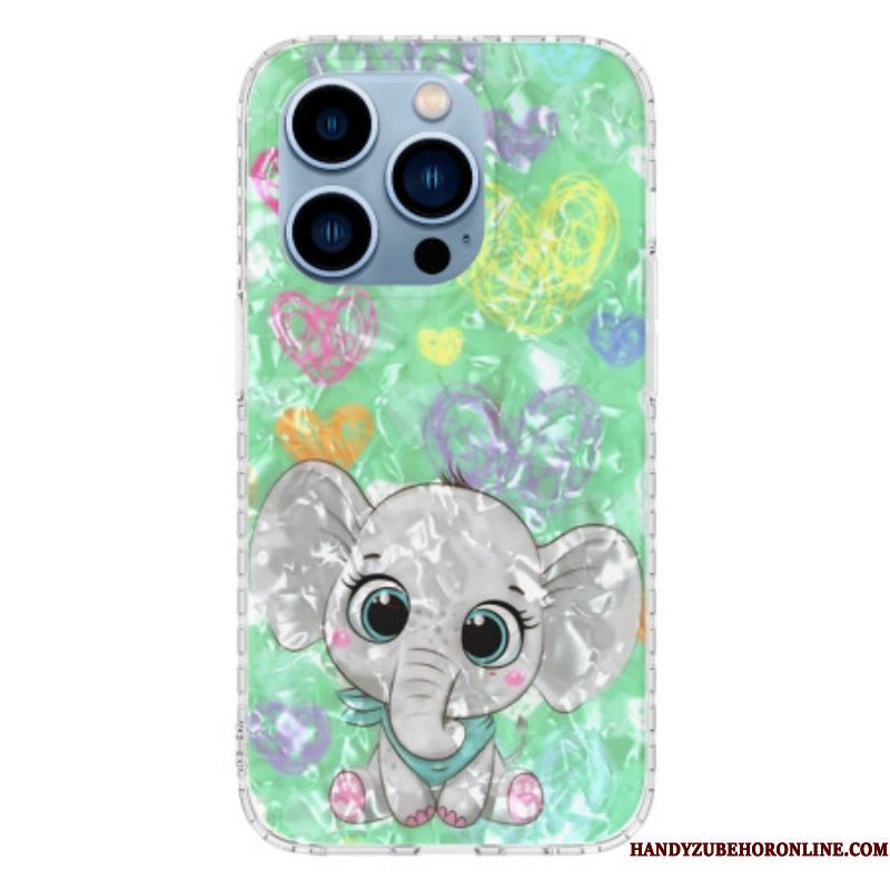 Hoesje voor iPhone 14 Pro Max Stijlvolle Olifant