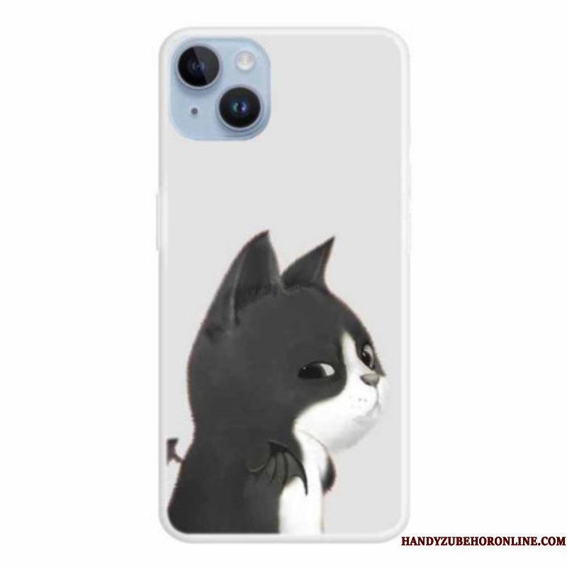 Hoesje voor iPhone 15 Plus Duivelskat