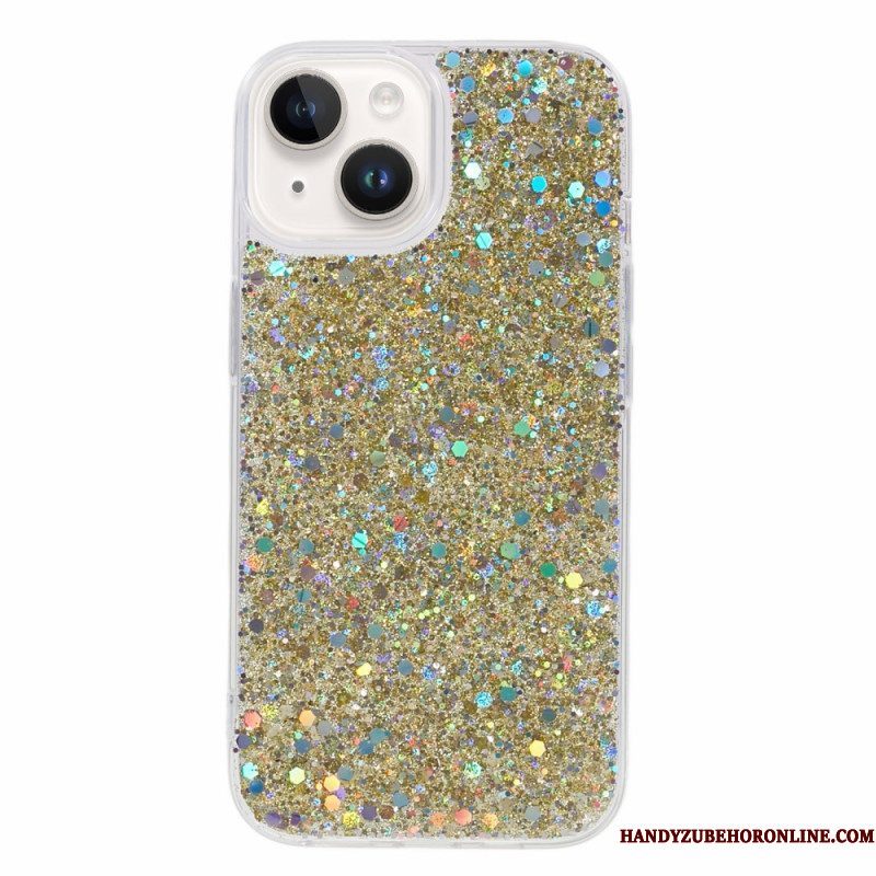 Hoesje voor iPhone 15 Plus Glitters