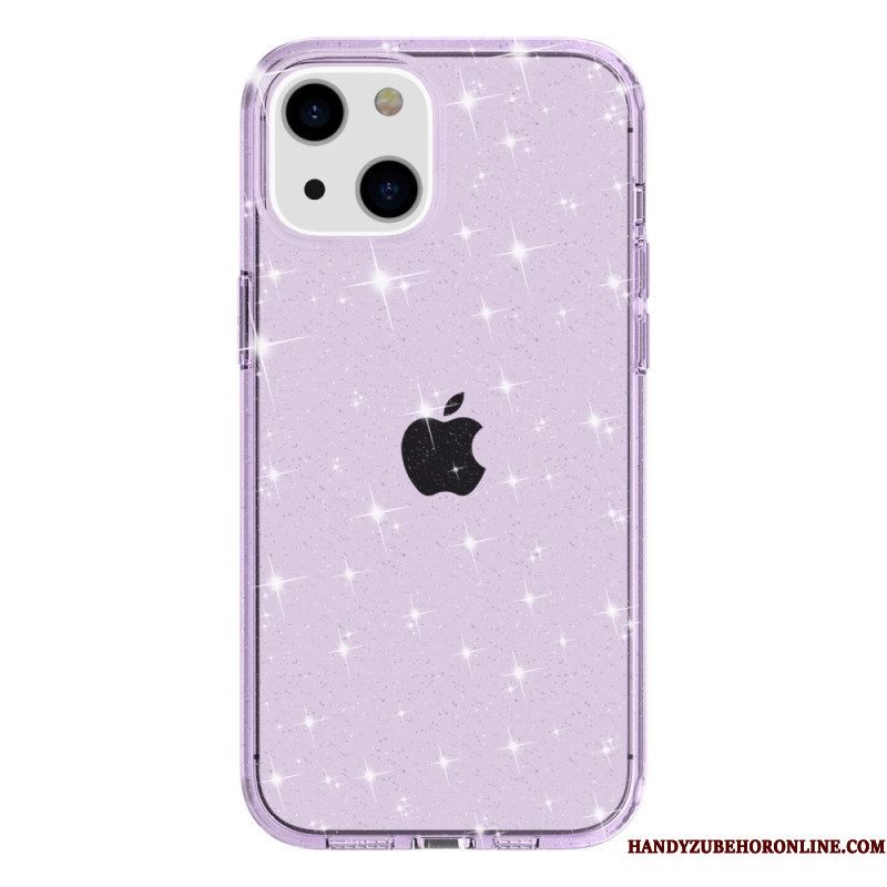 Hoesje voor iPhone 15 Transparante Glitters