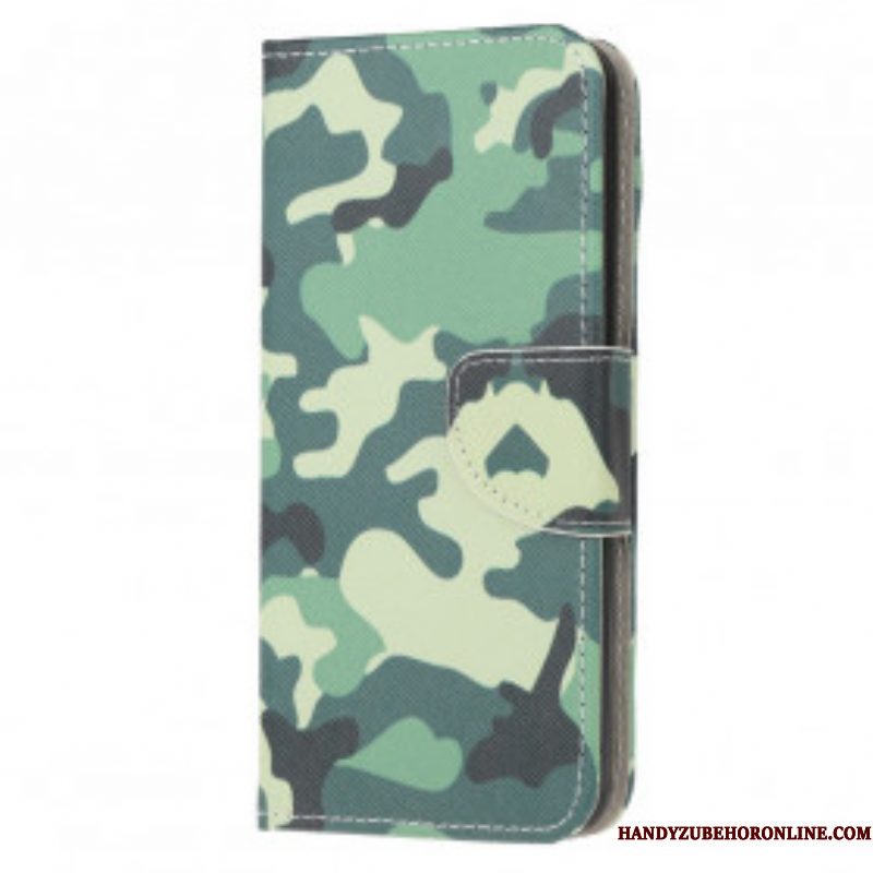 Leren Hoesje voor Moto G50 Militaire Camouflage