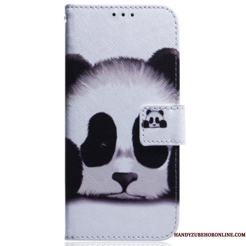 Leren Hoesje voor Samsung Galaxy M13 Met Ketting Strakke Panda