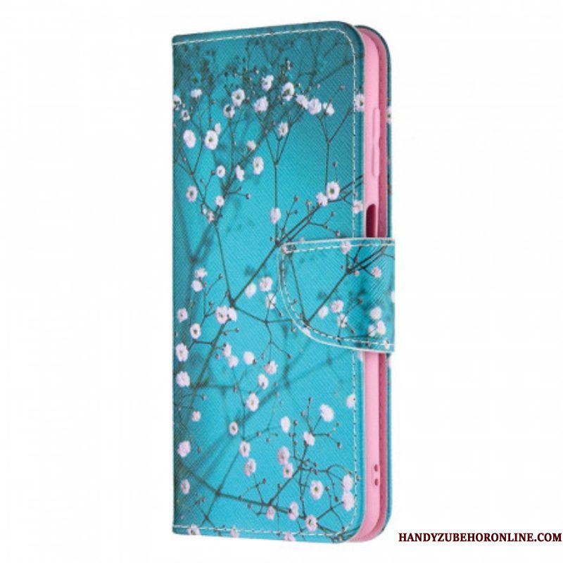 Leren Hoesje voor Samsung Galaxy M32 Bloeiende Boom