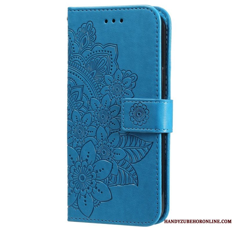 Leren Hoesje voor Samsung Galaxy M52 5G Mandala-bloemen