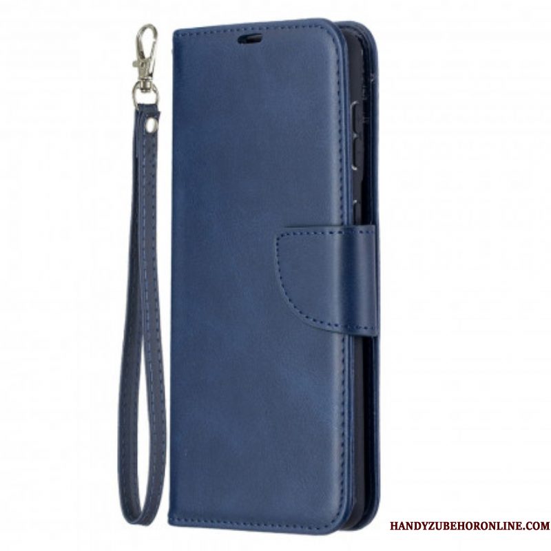 Leren Hoesje voor Samsung Galaxy S21 Plus 5G Folio-hoesje Gladde Flap Schuin