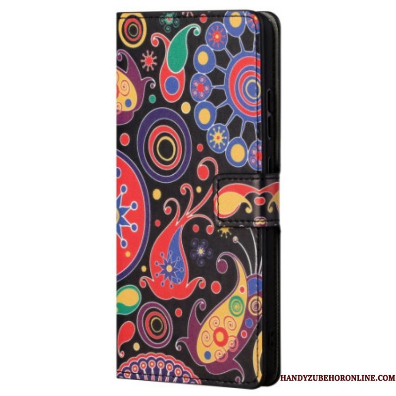 Leren Hoesje voor Samsung Galaxy S23 5G Paisley