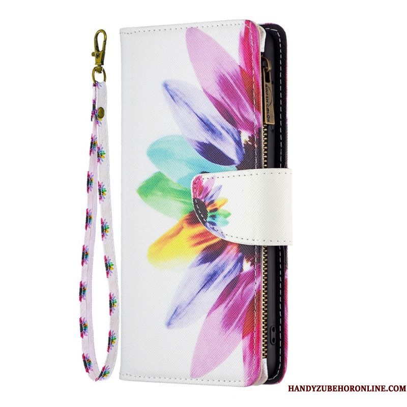 Leren Hoesje voor Samsung Galaxy S23 Ultra 5G Portemonnee Leren Bloemen Portemonnee