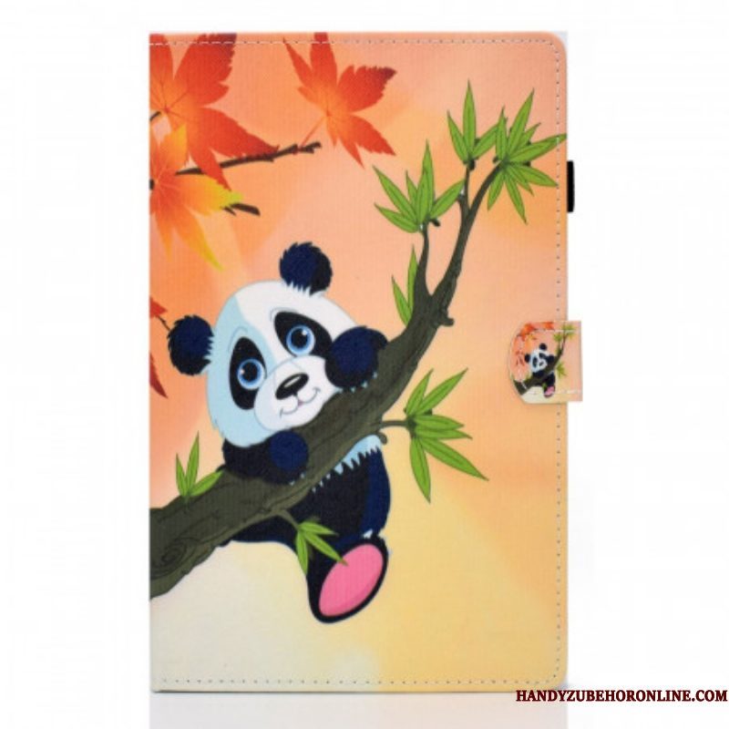 Leren Hoesje voor Samsung Galaxy Tab A8 (2021) Leuke Panda