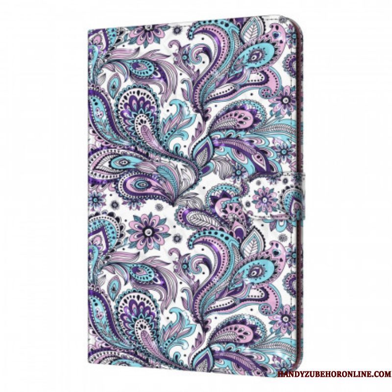 Leren Hoesje voor Samsung Galaxy Tab A8 (2021) Paisley