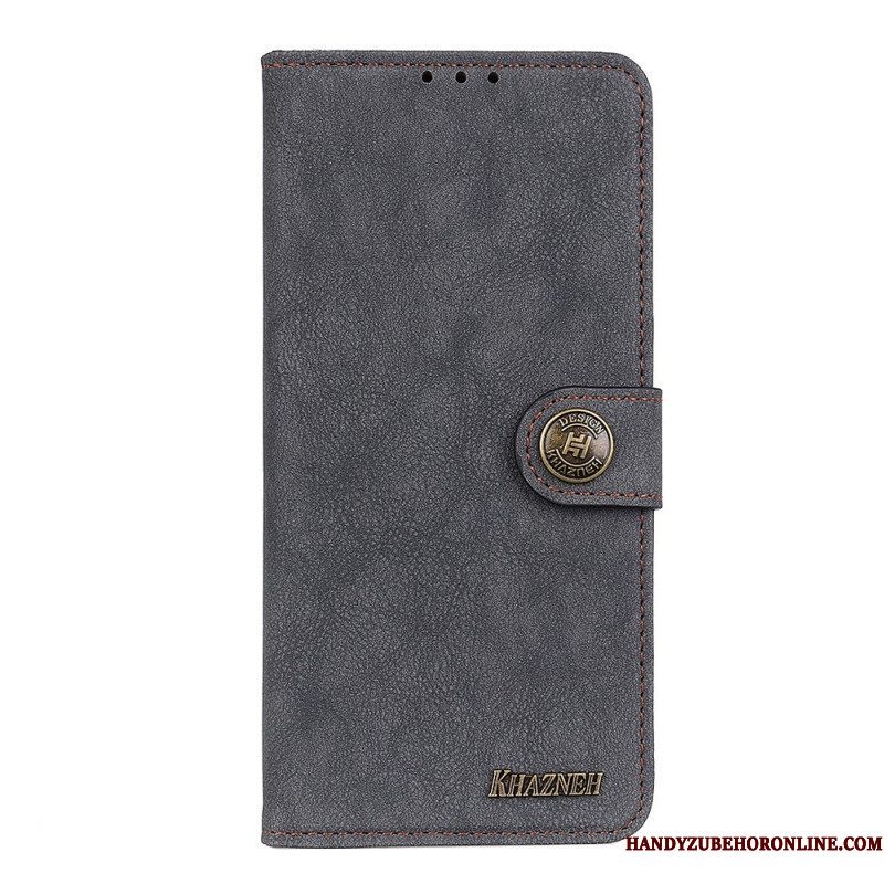 Leren Hoesje voor Sony Xperia 1 IV Vintage Khazneh Splitleer