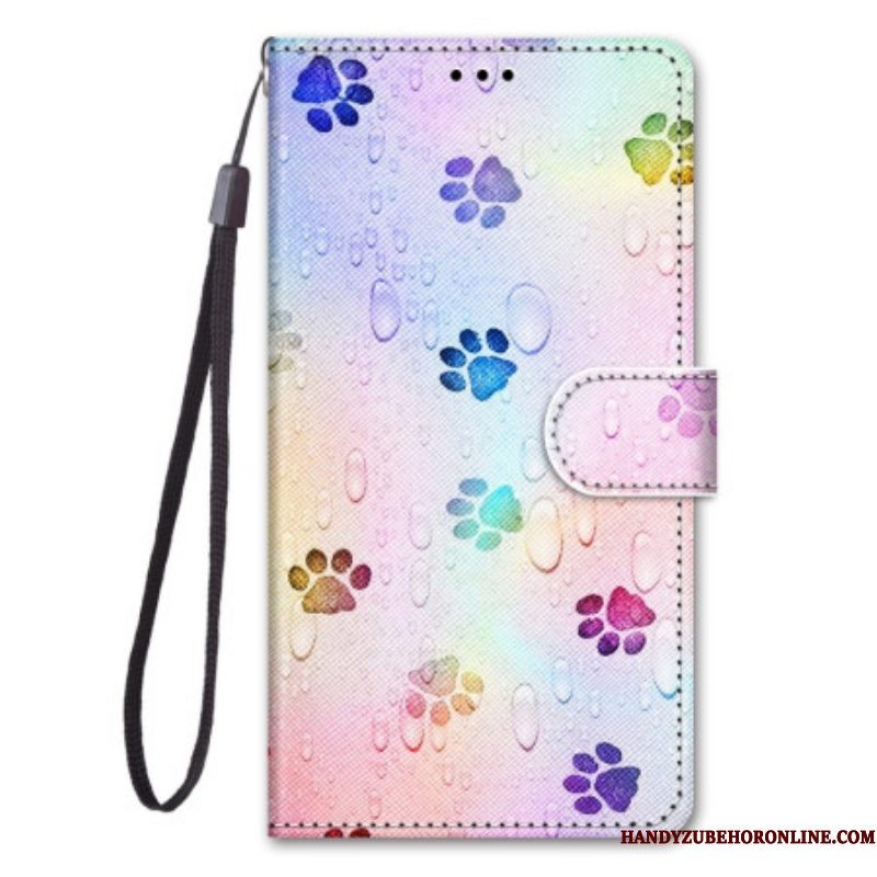 Leren Hoesje voor Xiaomi 12 / 12X Met Ketting Riemsporen