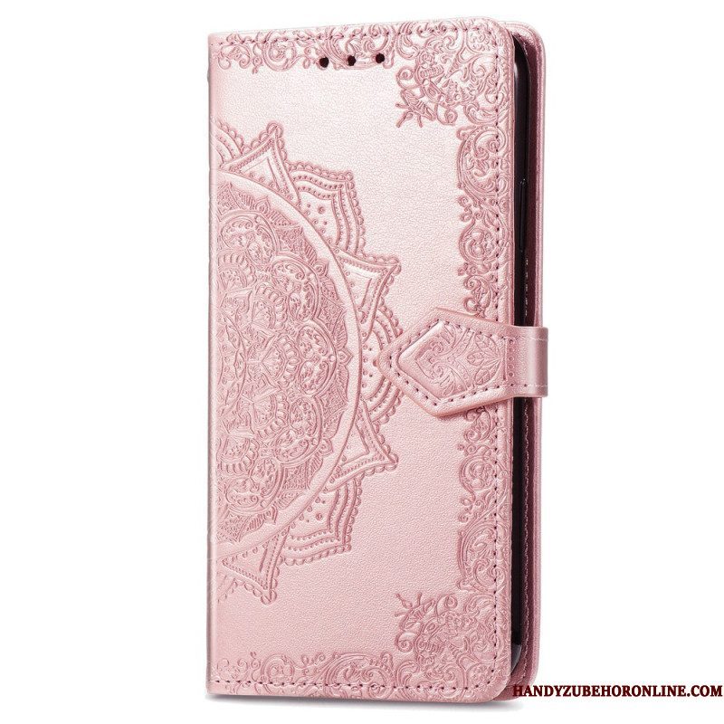 Leren Hoesje voor Xiaomi 13 Mandala Zon Met Lanyard