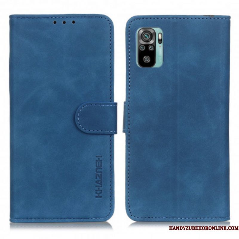 Leren Hoesje voor Xiaomi Redmi Note 10 / 10S Khazneh Vintage Leereffect