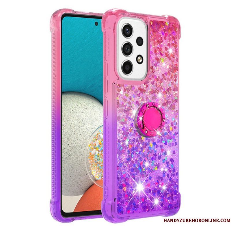 Telefoonhoesje voor Samsung Galaxy A53 5G Glitter Ringbeugel