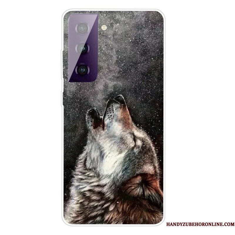 Telefoonhoesje voor Samsung Galaxy S21 5G Sublieme Wolf