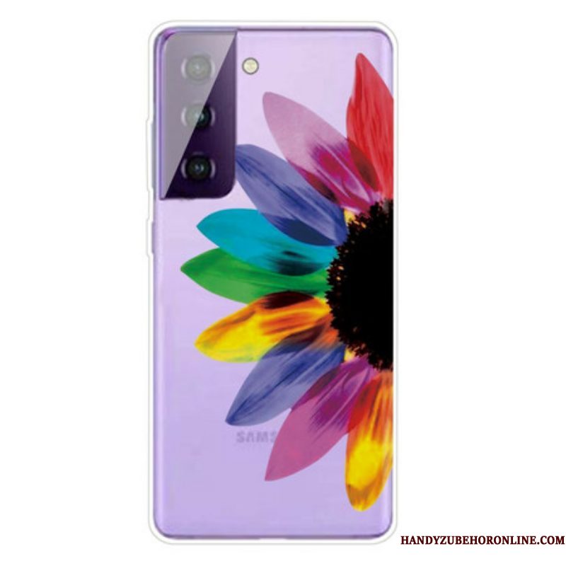 Telefoonhoesje voor Samsung Galaxy S21 FE Kleurrijke Bloem