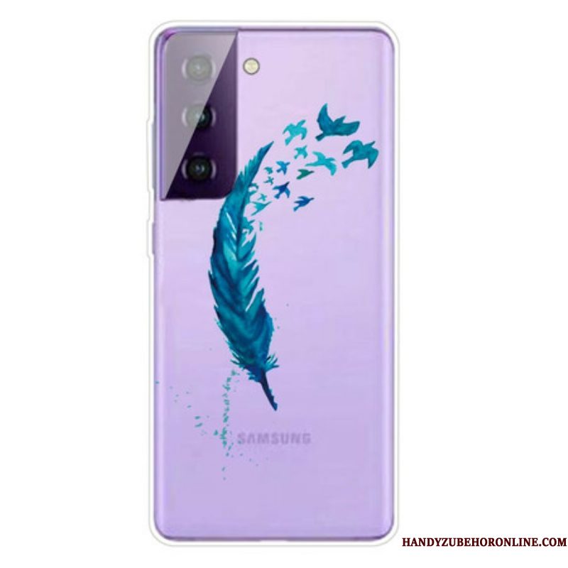 Telefoonhoesje voor Samsung Galaxy S21 Plus 5G Prachtige Veer