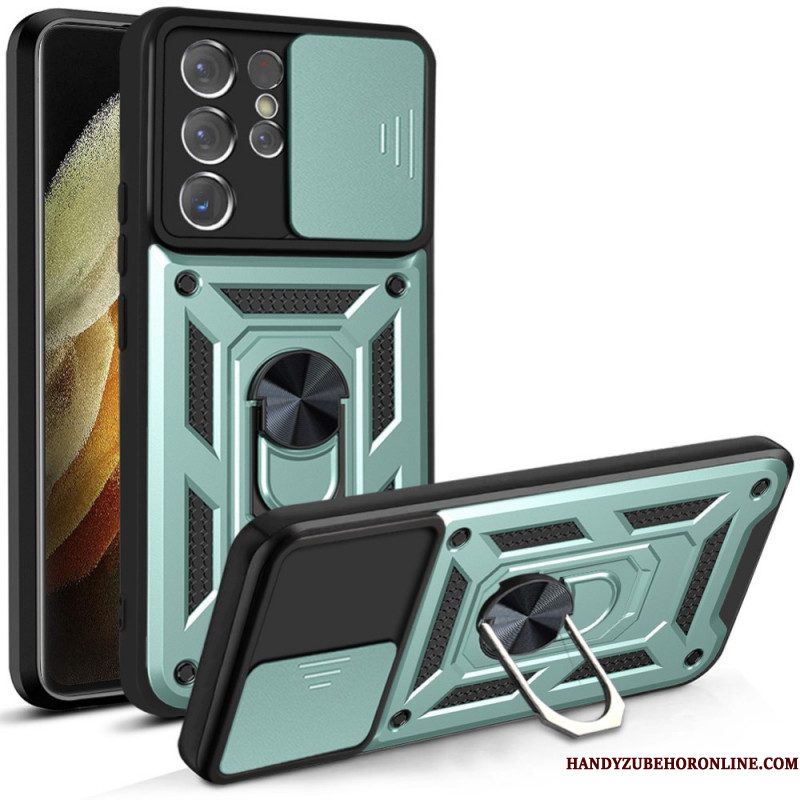 Telefoonhoesje voor Samsung Galaxy S21 Ultra 5G Designer Lenshouder En Beschermers