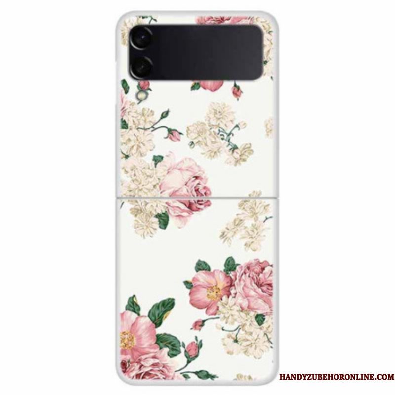 Telefoonhoesje voor Samsung Galaxy Z Flip 4 Folio-hoesje Vrijheid Bloemen