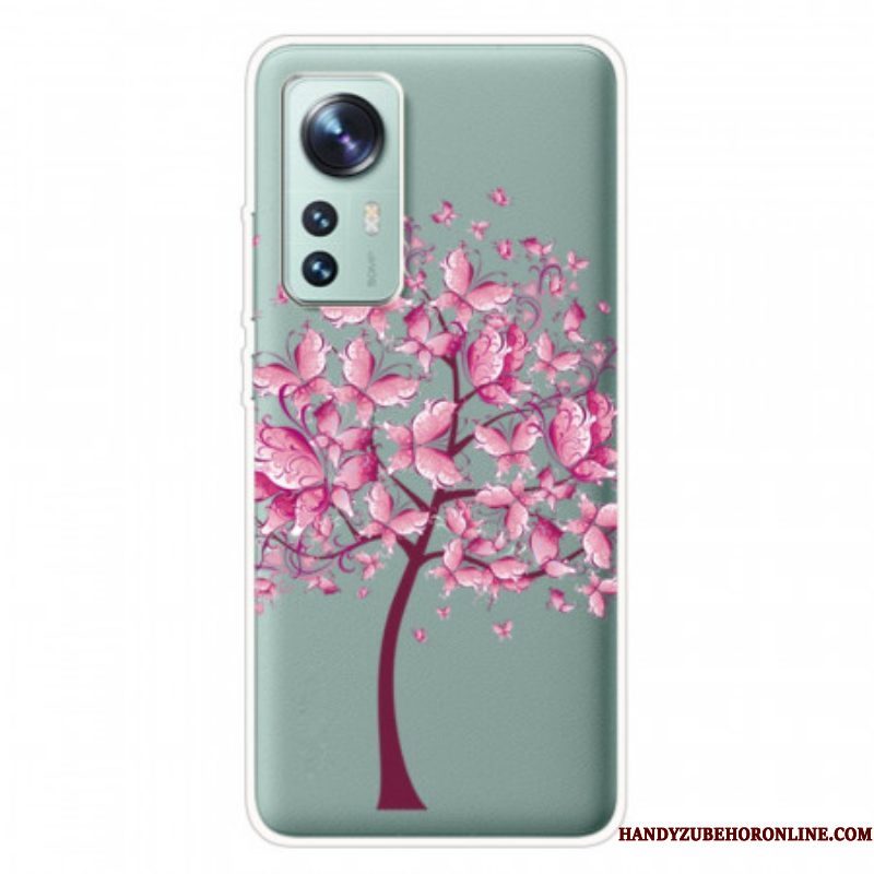 Telefoonhoesje voor Xiaomi 12 Pro Siliconen Roze Boom