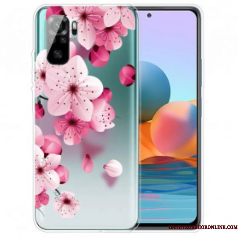 Telefoonhoesje voor Xiaomi Redmi Note 10 / 10S Kleine Roze Bloemen
