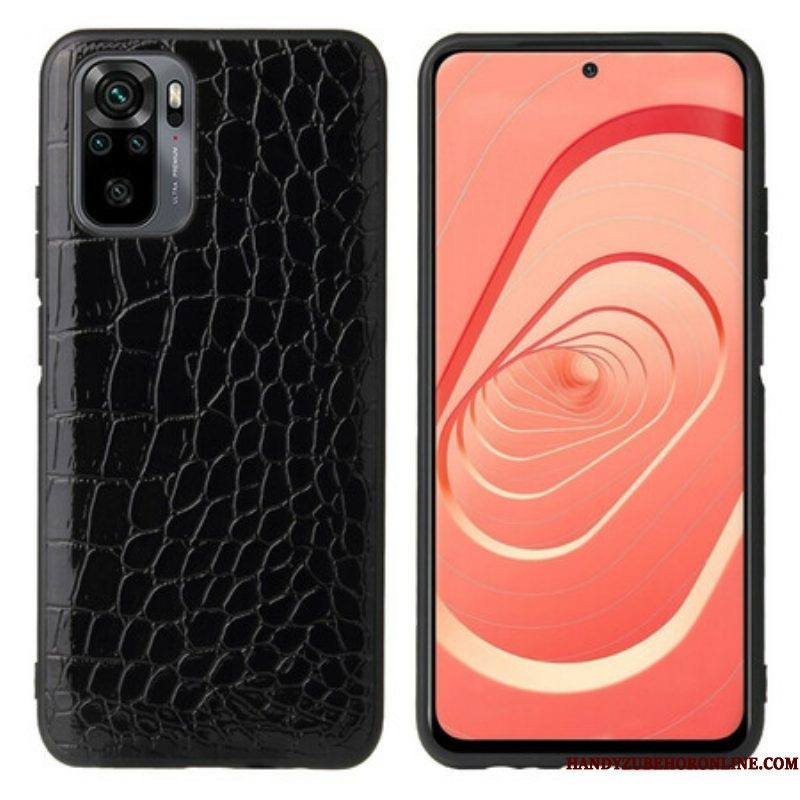 Telefoonhoesje voor Xiaomi Redmi Note 10 / 10S Krokodillenhuid-effect