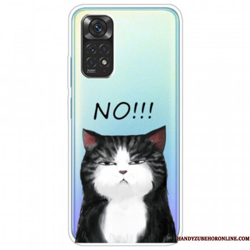 Telefoonhoesje voor Xiaomi Redmi Note 11 / 11S De Kat Die Nee Zegt