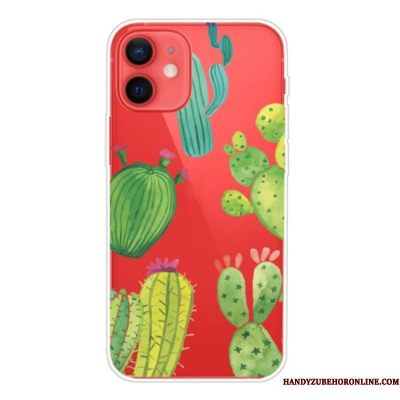 Telefoonhoesje voor iPhone 13 Mini Aquarel Cactussen