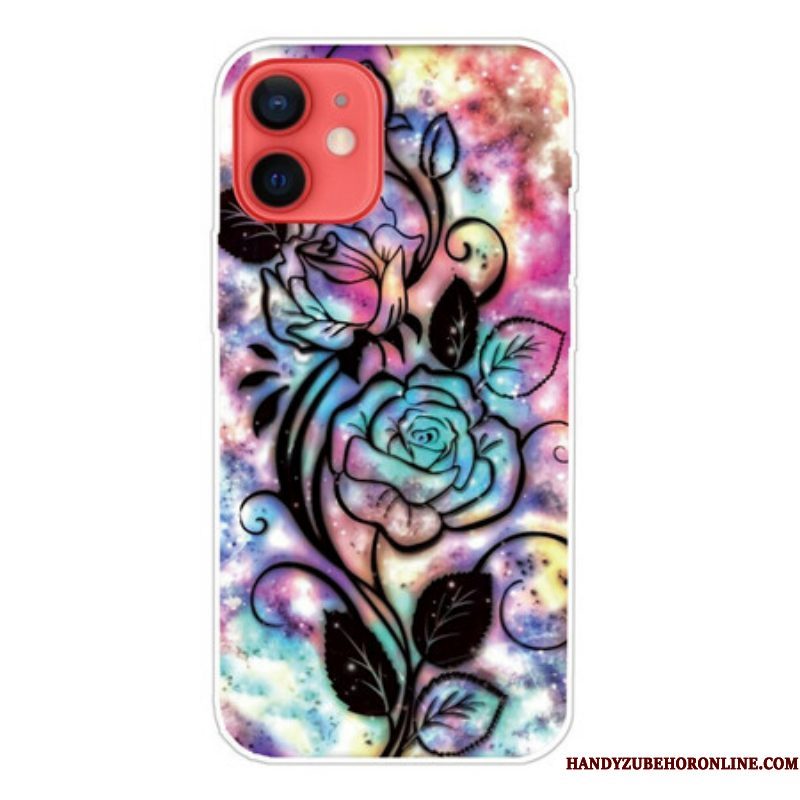 Telefoonhoesje voor iPhone 13 Mini Grafische Bloem