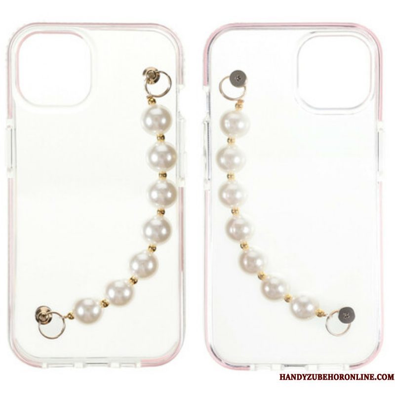 Telefoonhoesje voor iPhone 13 Mini Siliconen Armband Kralen