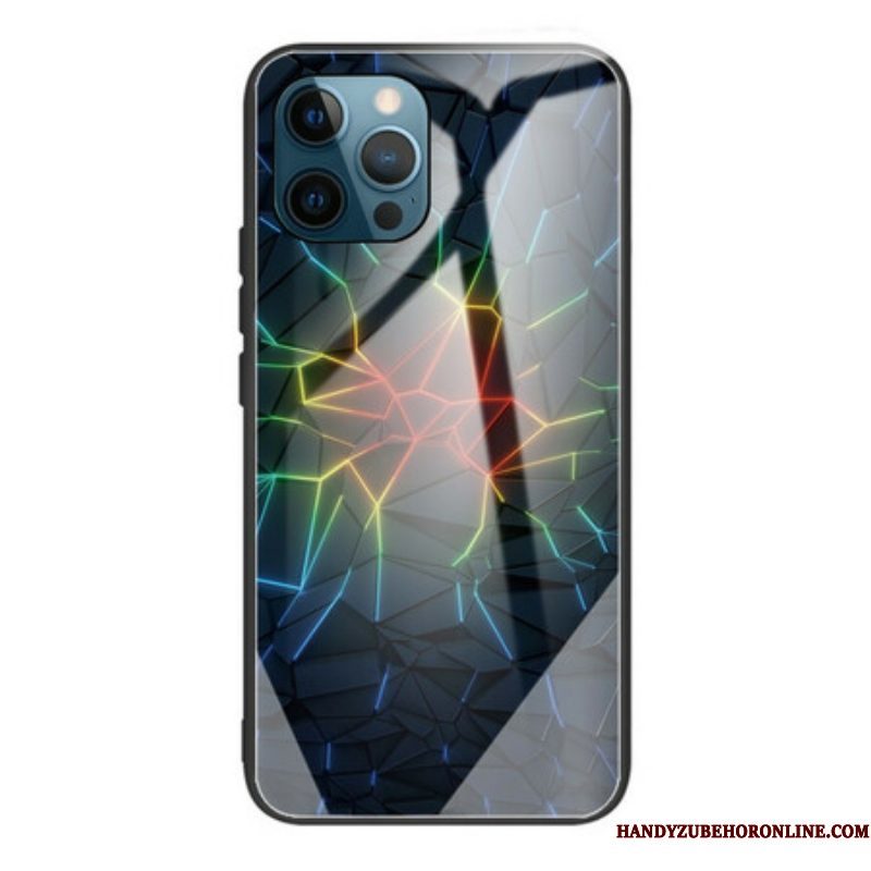 Telefoonhoesje voor iPhone 13 Pro Geometrie Gehard Glas