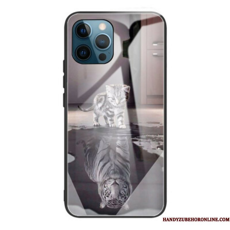 Telefoonhoesje voor iPhone 13 Pro Kittendroom Van Gehard Glas