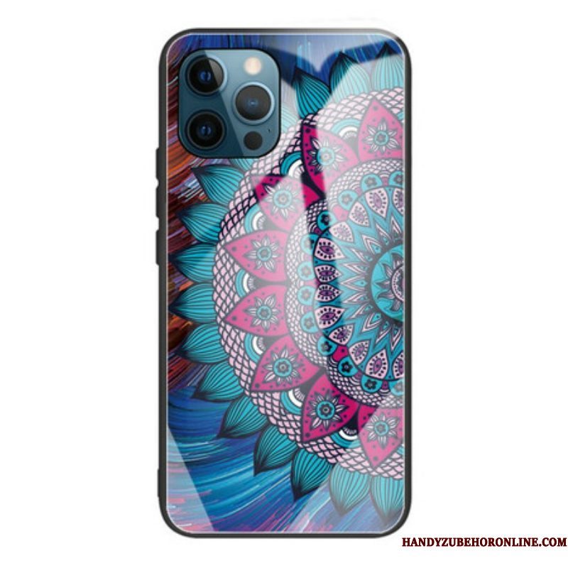 Telefoonhoesje voor iPhone 13 Pro Mandala Gehard Glas