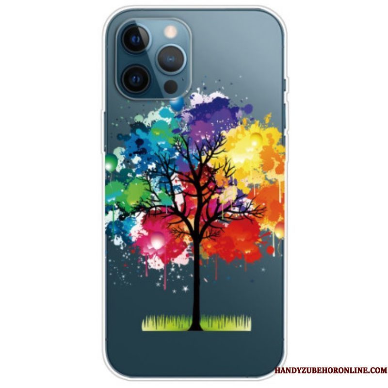 Telefoonhoesje voor iPhone 14 Pro Naadloze Aquarel Boom