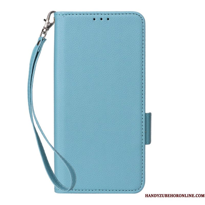 Bescherming Hoesje Huawei Nova 13 Pro Lychee Imitatieleren Bandje