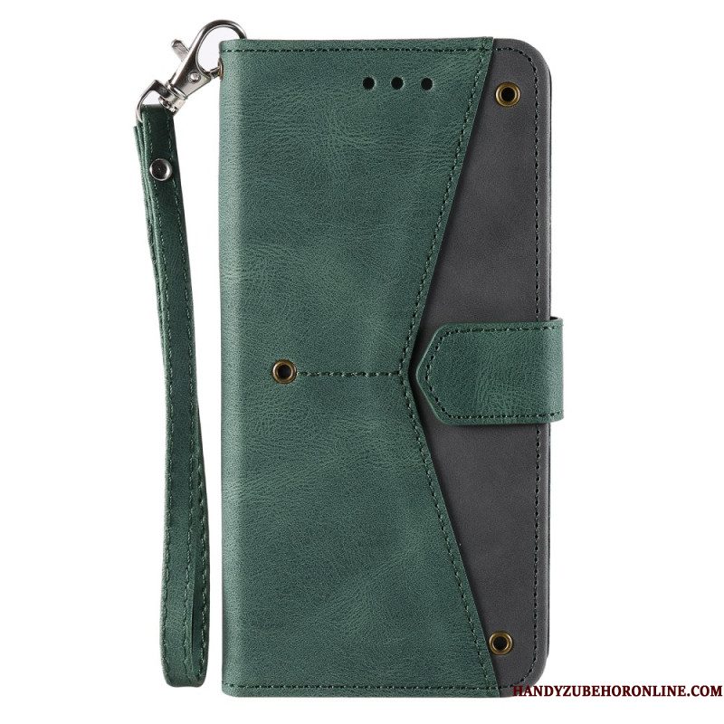 Bescherming Hoesje Samsung Galaxy A17 4g / 5g Tweekleurig Driehoekig Ontwerp