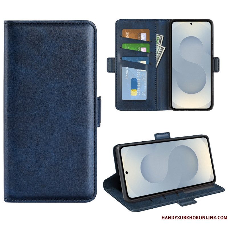 Bescherming Hoesje Samsung Galaxy S25 5g Edge Dubbele Magnetische Sluiting